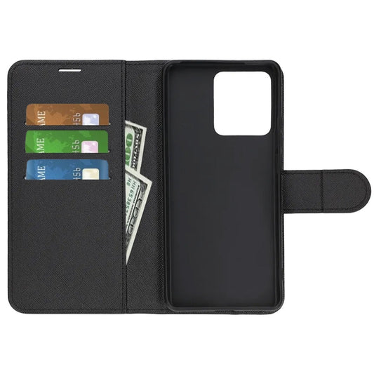 Motorola Edge 40 Neo 5G Plånboksfodral med Stativ - Svart image 2