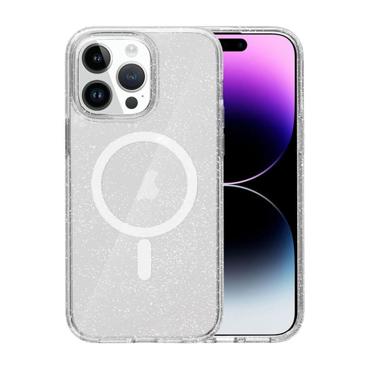 iPhone 15 Pro Max Mobilskal Glitter Magsafe - Transparent image 1
