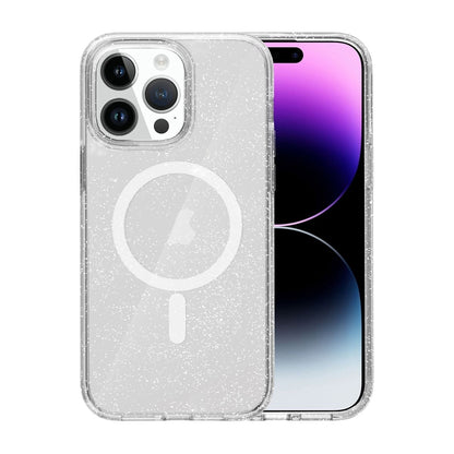 iPhone 14 Pro Mobilskal Glitter Magsafe - Transparent image 1