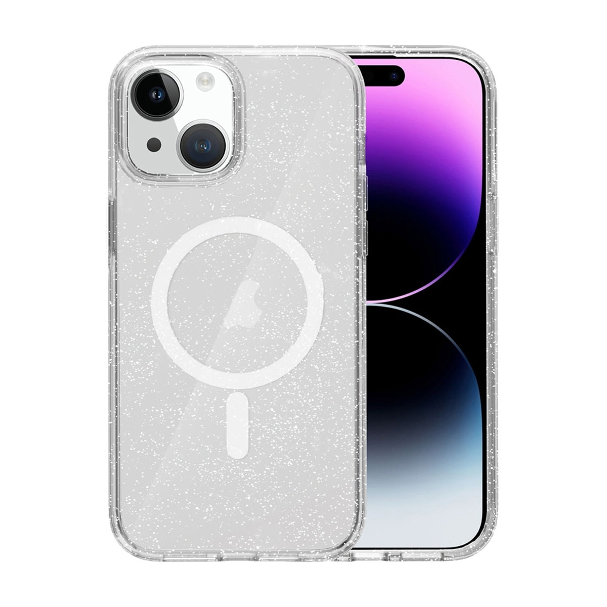 iPhone 13/14 Mobilskal Glitter Magsafe - Transparent image 1
