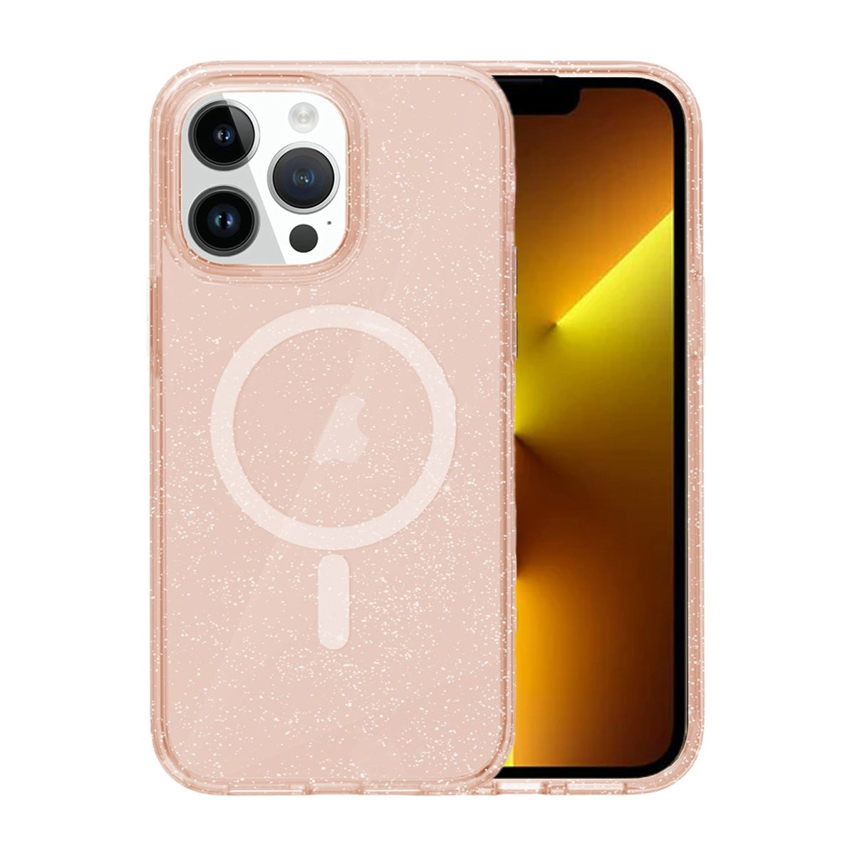 iPhone 13 Pro Mobilskal Glitter Magsafe - Guld image 1