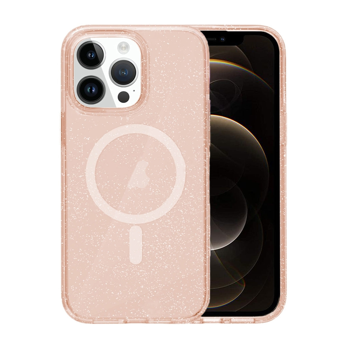 iPhone 12 Pro Max Mobilskal Glitter Magsafe - Guld image 1