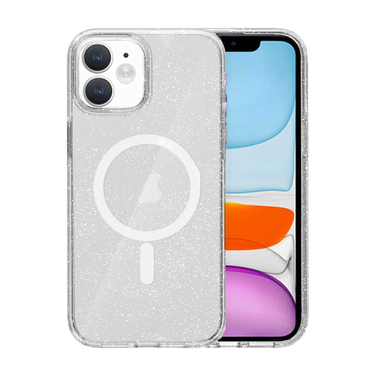 iPhone 11 Mobilskal Glitter Magsafe - Transparent image 1