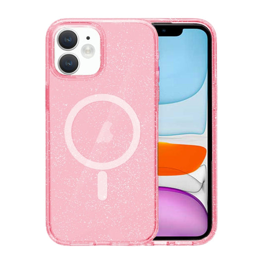 iPhone 11 Mobilskal Glitter Magsafe - Rosa image 1