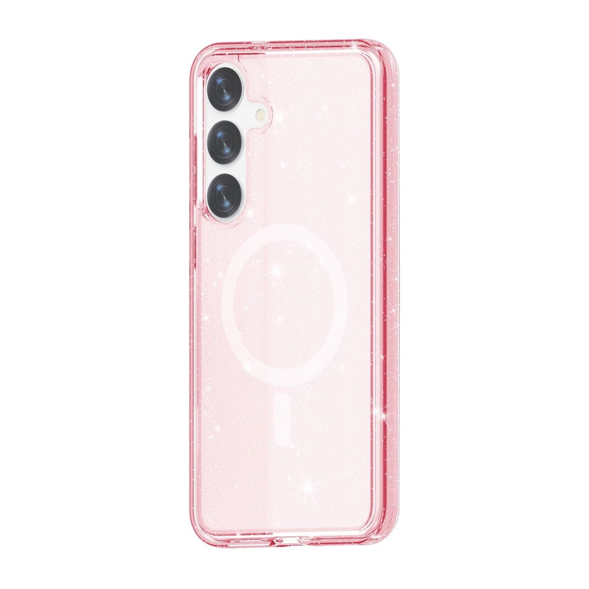 Samsung Galaxy S24 Plus Mobilskal Glitter Magsafe - Rosa image 3