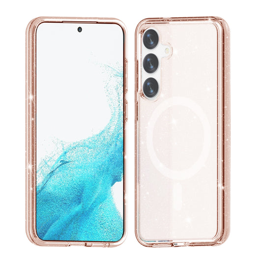 Samsung Galaxy S24 Plus Mobilskal Glitter Magsafe - Guld image 1