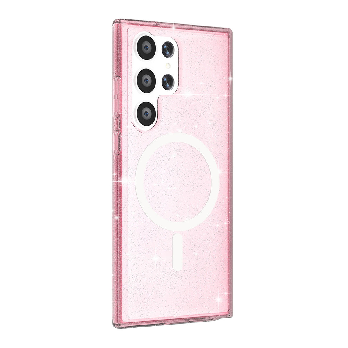 Samsung Galaxy S24 Ultra Mobilskal Glitter Magsafe - Rosa image 2