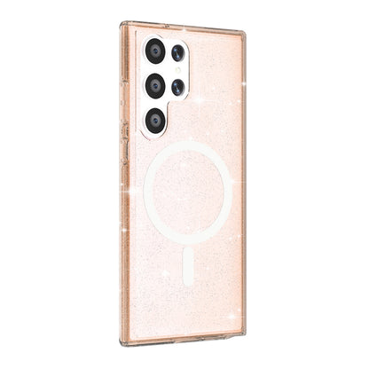 Samsung Galaxy S24 Ultra Mobilskal Glitter Magsafe - Guld image 2