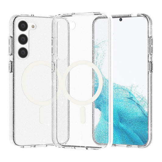 Samsung Galaxy S23 Mobilskal Glitter Magsafe - Transparent image 1