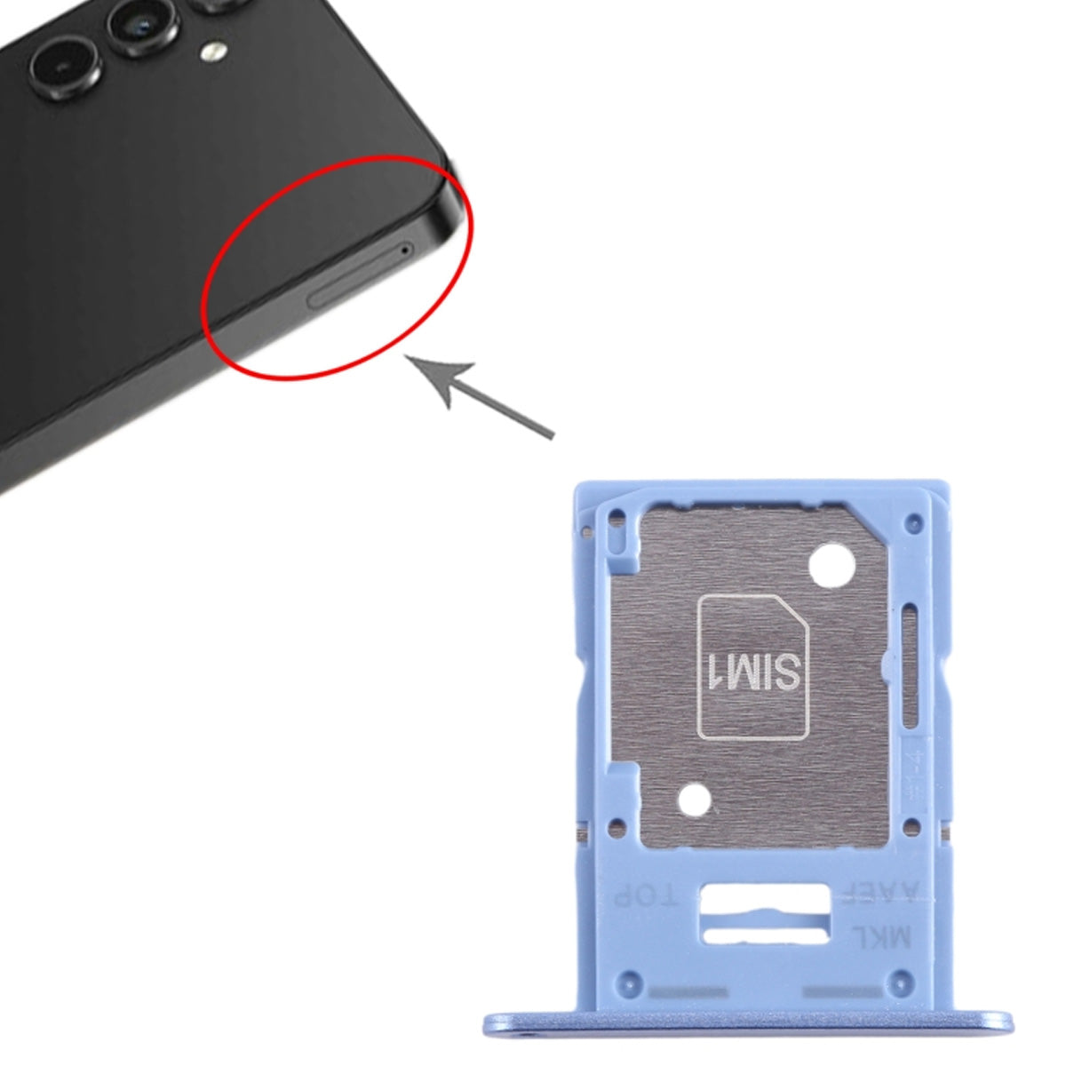 Samsung Galaxy A15 Simkortshållare - Blå image 4