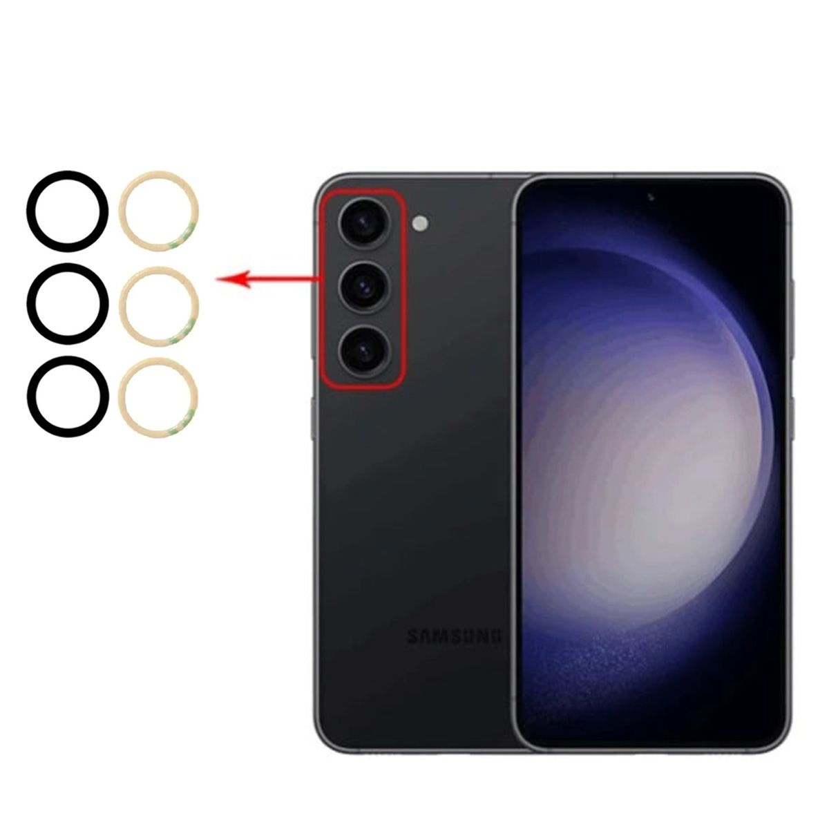 Samsung Galaxy S23 FE Kameraglas image 1