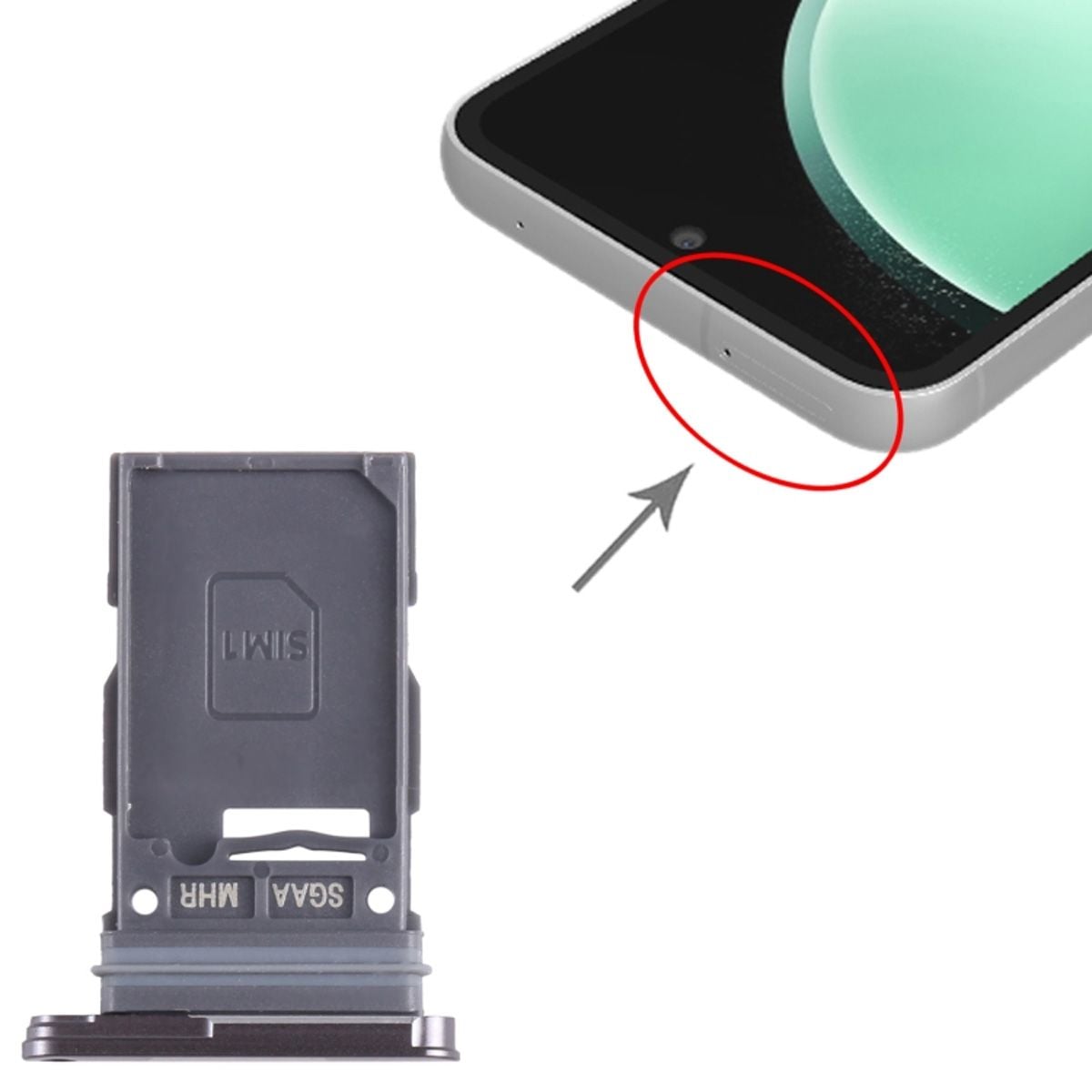 Samsung Galaxy S23 FE Simkortshållare - Svart image 4