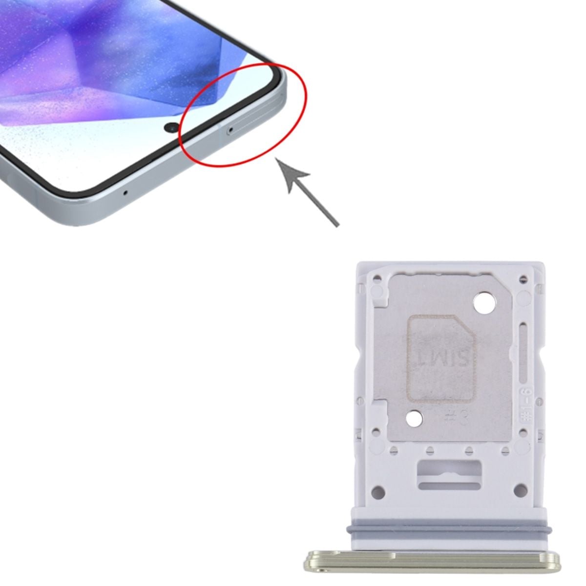 Samsung Galaxy A55 Simkortshållare - Gul image 4