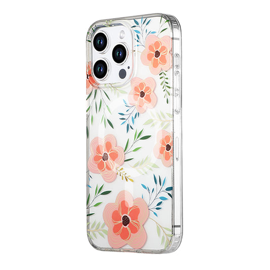 iPhone 15 Pro Max Mobilskal MagSafe - Blommor Rosa image 2