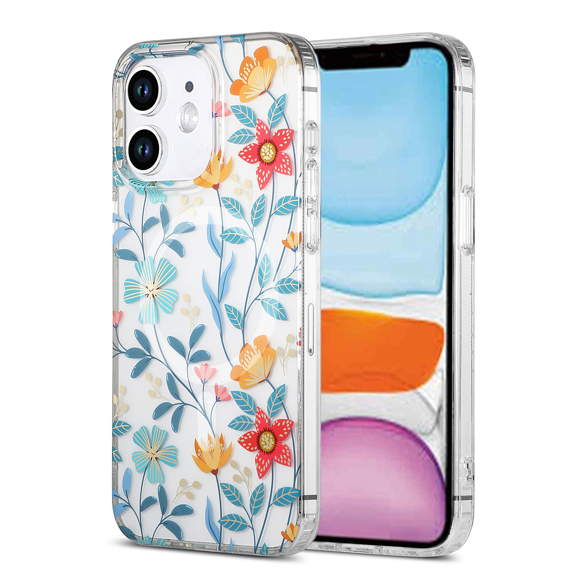iPhone 11 Mobilskal MagSafe - Blommor & Kvistar image 1