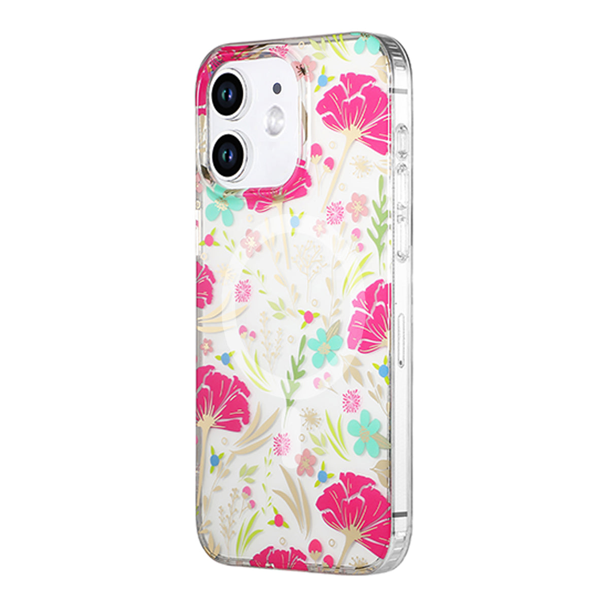 iPhone 11 Mobilskal MagSafe - Blommor Röd/Grön image 2