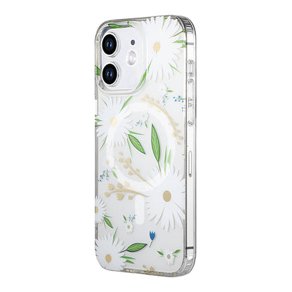 iPhone 11 Mobilskal MagSafe - Blommor Vit image 2