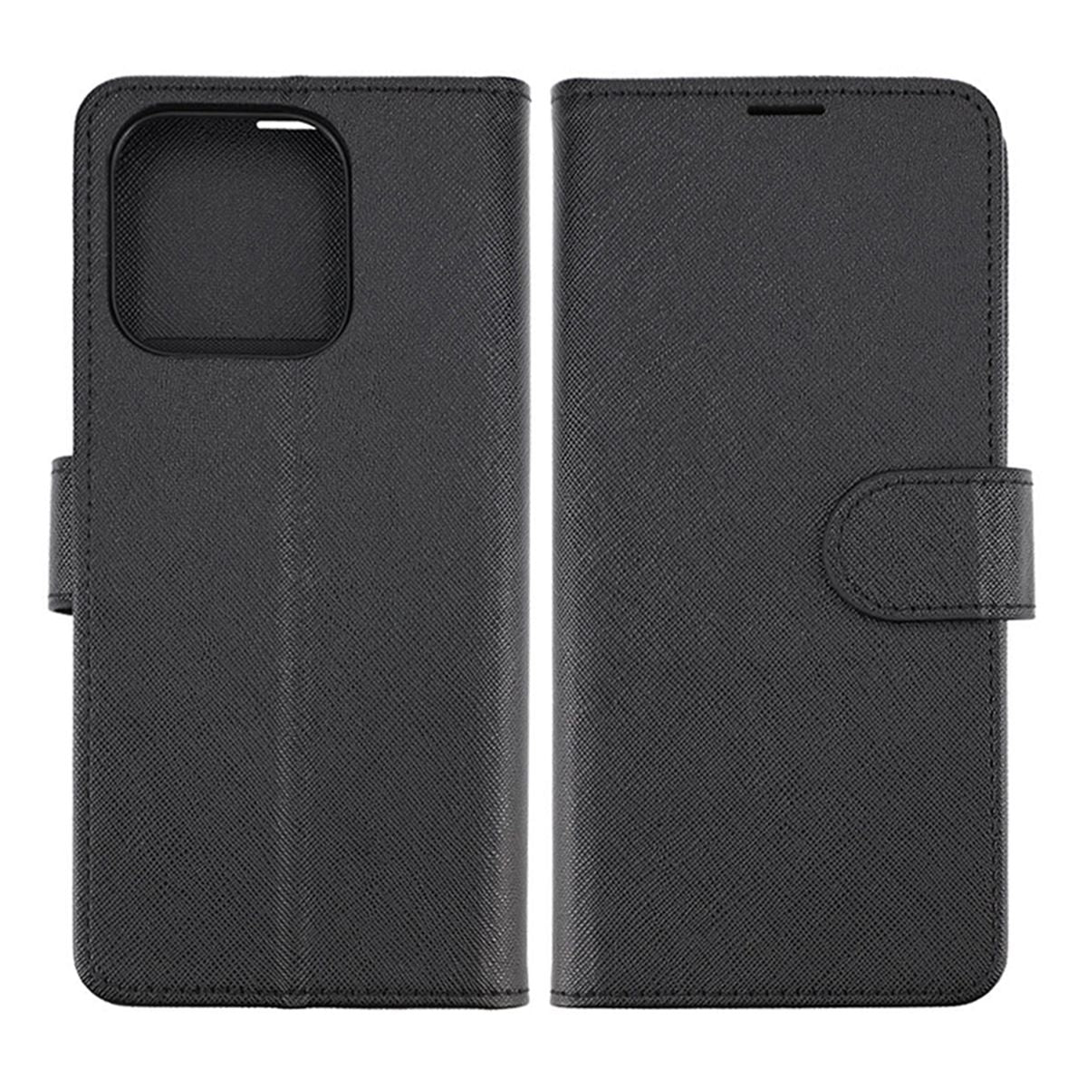 Xiaomi Redmi 12c Plånboksfodral med Stativ - Svart image 1