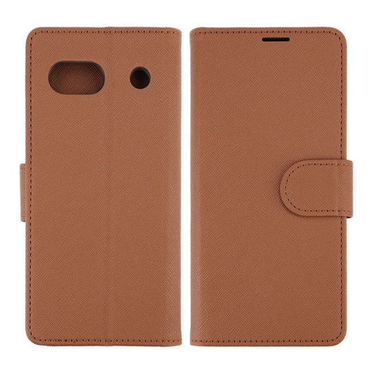 Google Pixel 7A Plånboksfodral med Stativ - Brun image 1