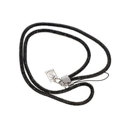 Mobilhalsband Snöre - Svart glitter image 3