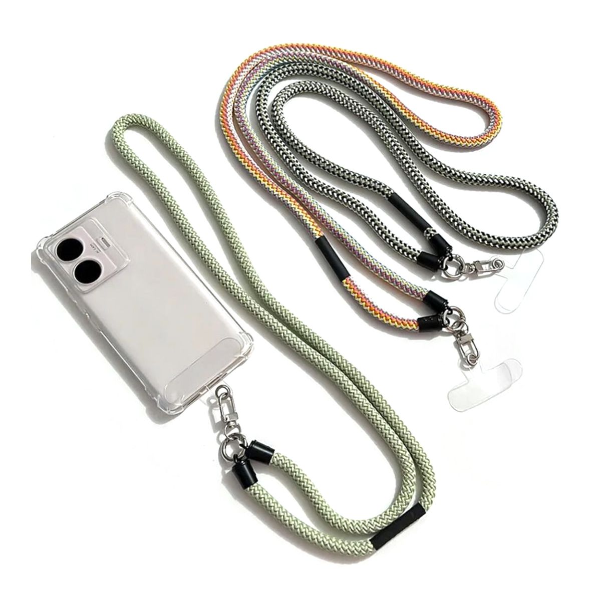Mobilband Halsband FlätadUniversal - Mörkgrön image 3