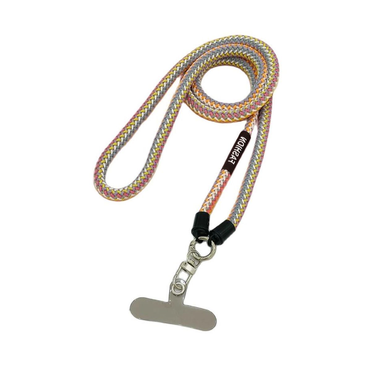 Mobilband Halsband FlätadUniversal - Regnbågsfärgad image 1