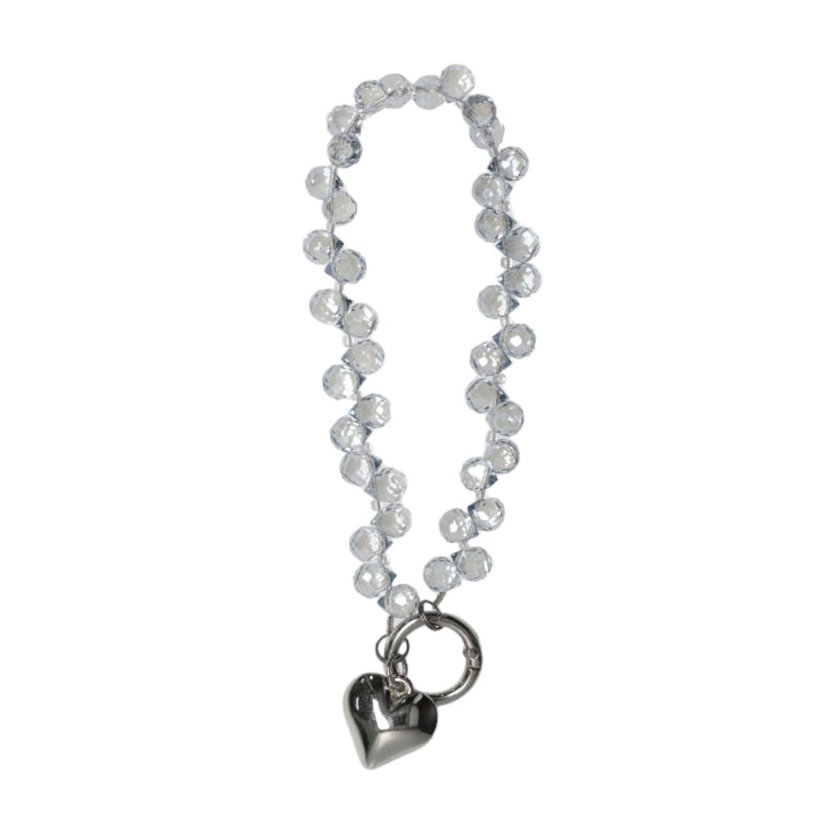 Strawberry crystal gray blue chain image 1