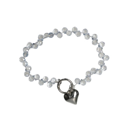 Strawberry crystal gray blue chain image 3