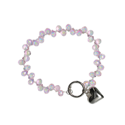 Strawberry crystal Pink 1 chain image 3
