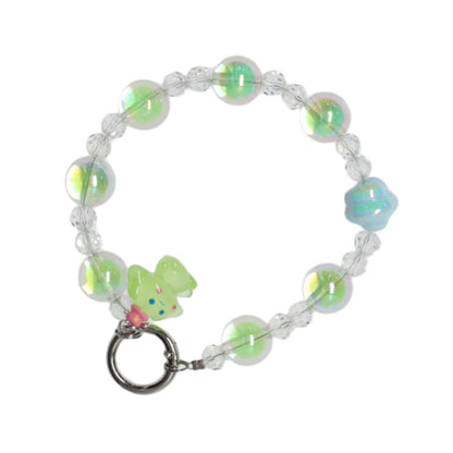 Luminous pearl color Green+ cinnamon dog chain image 3