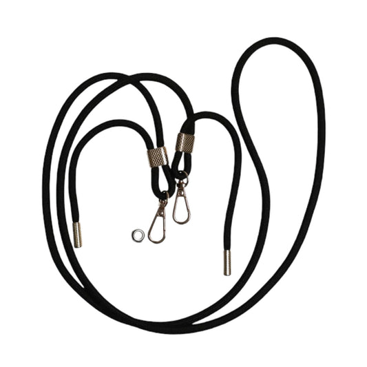 Mobilhalsband Universal dubbelfäste - Svart image 2