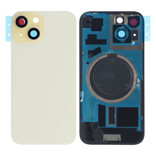 iPhone 15 Baksida Glas med Magsafe Magnet - Gul image 1