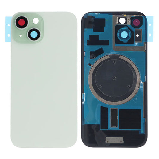 iPhone 15 Plus Baksida Glas med Magsafe Magnet - Grön image 1