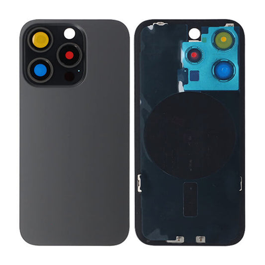 iPhone 15 Pro Baksida Glas med Magsafe Magnet - Svart image 1