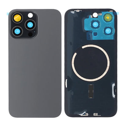 iPhone 15 Pro Max Baksida Glas med Magsafe Magnet - Svart image 1
