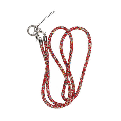 Mobilband Halsband 120cm - Flerfärgad Röd glitter image 3