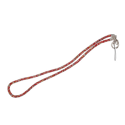 Mobilband Halsband 80cm - Flerfärgad Röd glitter image 3