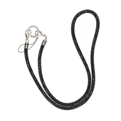 Mobilband Halsband 80cm - Svart glitter image 1