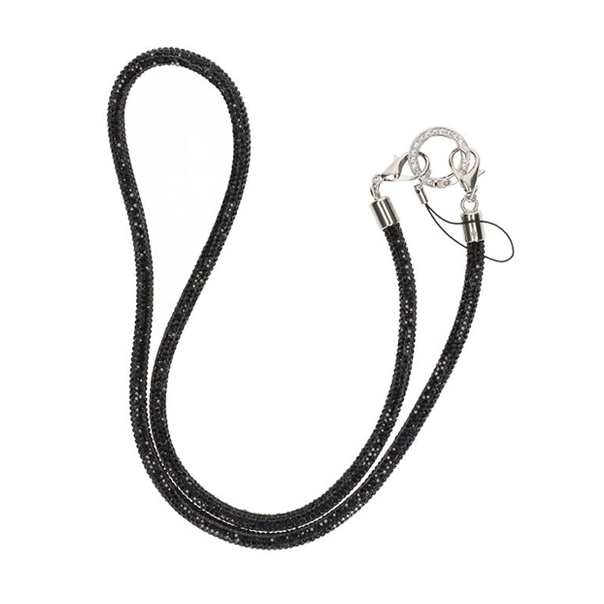Mobilband Halsband 80cm - Svart glitter image 2