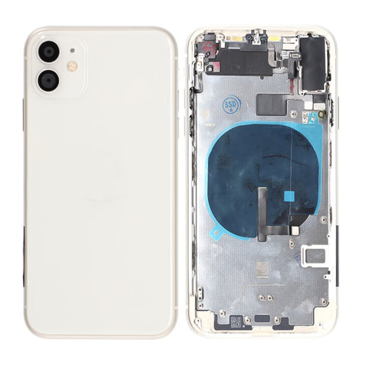 iPhone 11 Baksida med Komplett Ram Premium - Vit image 1