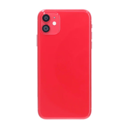 iPhone 11 Baksida med Komplett Ram Premium - Röd image 2
