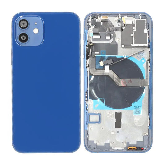 iPhone 12 Baksida med Komplett Ram OEM - Blå image 1