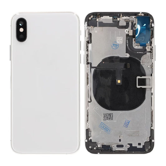 iPhone XS Baksida med Komplett Ram Premium - Silver image 1