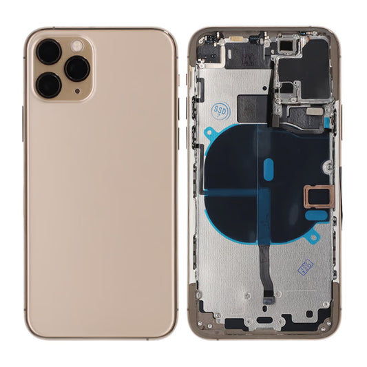iPhone 11 Pro Baksida med Komplett Ram Premium - Guld image 1