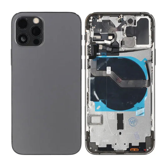 iPhone 12 Pro Baksida med Komplett Ram OEM - Grafit image 1