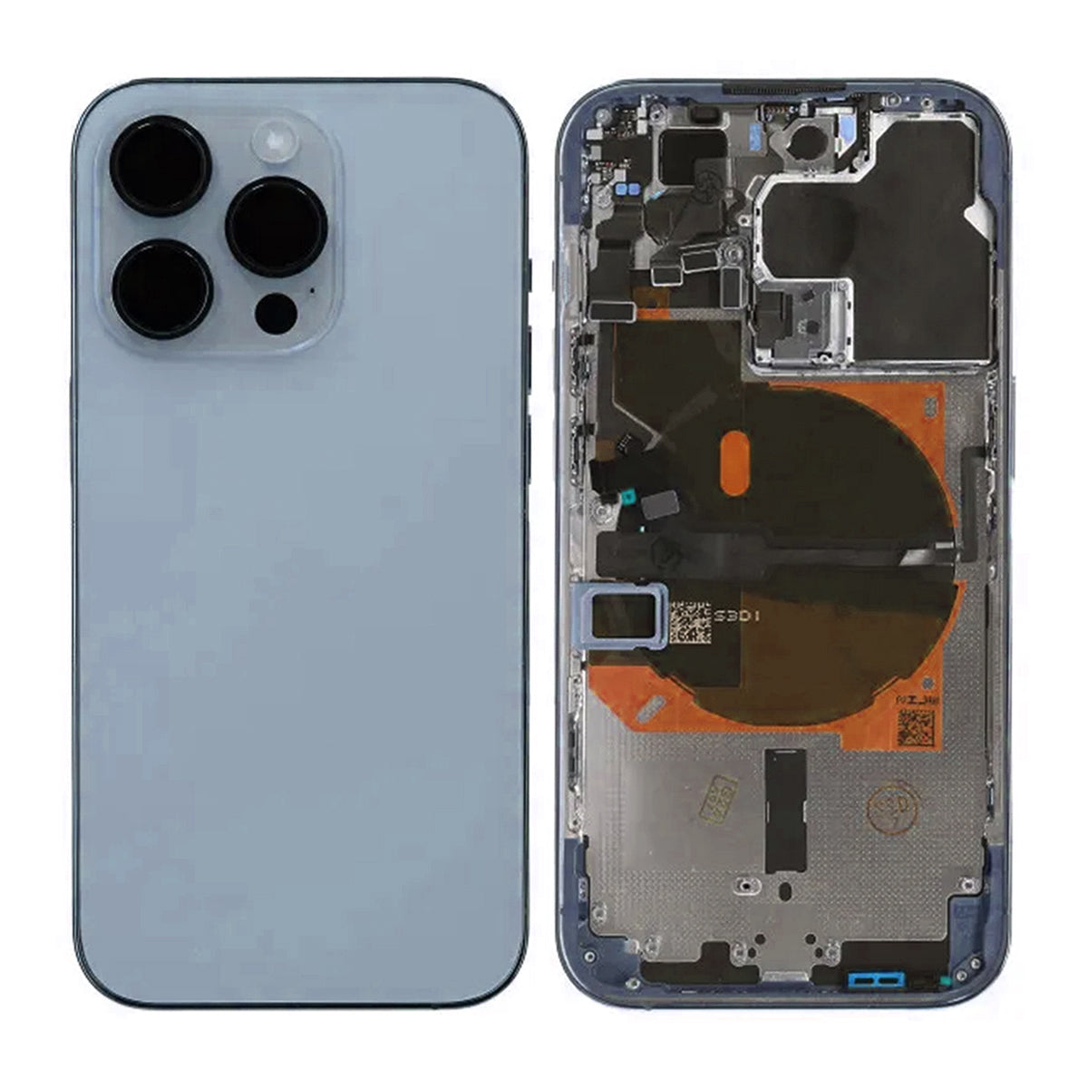 iPhone 12 Pro Baksida med Komplett Ram OEM - Blå image 1