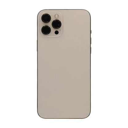iPhone 12 Pro Max Baksida med Komplett Ram OEM - Guld image 2