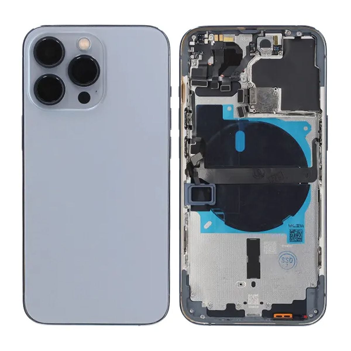 iPhone 13 Pro Baksida med Komplett Ram OEM - Blå image 1