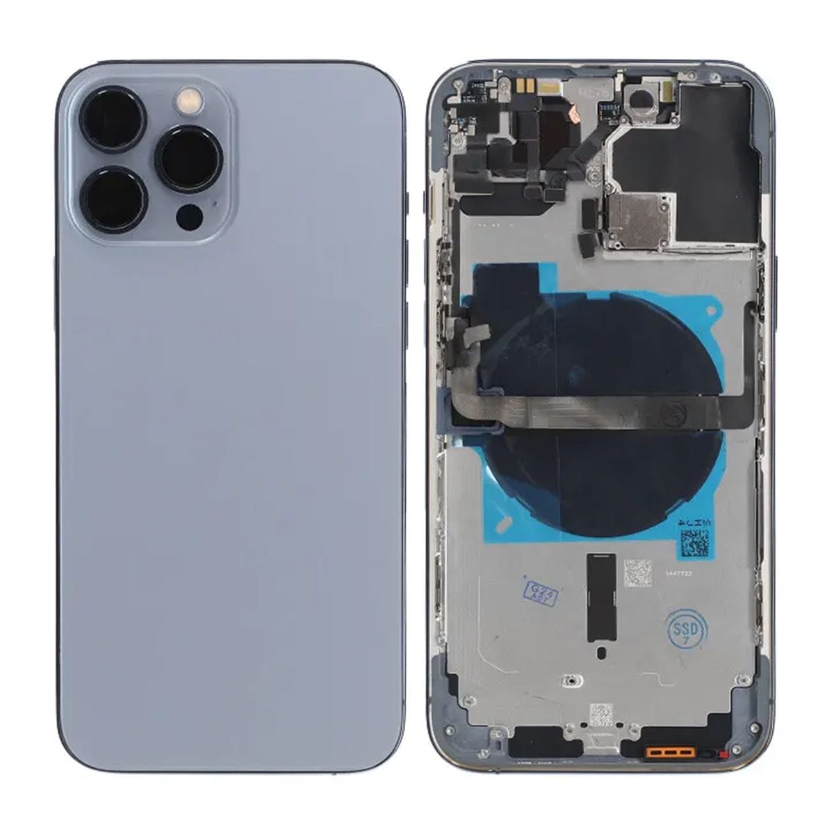 iPhone 13 Pro Max Baksida med Komplett Ram OEM - Blå image 1