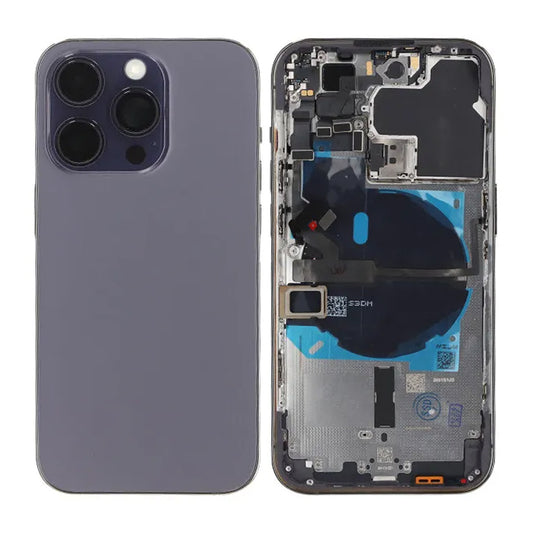 iPhone 14 Pro Baksida med Komplett Ram OEM - Lila image 1